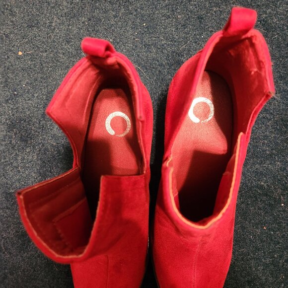 Red Heeled Booties - Picture 5 of 5